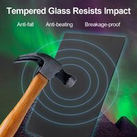 Tapis de souris de jeu en verre avec tapis de souris professionnel en verre trempé antidérapant pour les côtés de surface spéciale de bureau