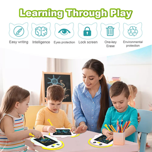 Docena <span class=keywords><strong>de</strong></span> tableros <span class=keywords><strong>de</strong></span> <span class=keywords><strong>dibujo</strong></span> LCD <span class=keywords><strong>de</strong></span> 8,5 pulgadas, compra a granel, ahorro con descuento <span class=keywords><strong>de</strong></span> cantidad, blocs <span class=keywords><strong>de</strong></span> notas diseñados con animales <span class=keywords><strong>de</strong></span> dibujos animados - Product Image 5