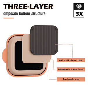 <strong>Microwave</strong> <strong>Grill</strong> Pan with Glass Lid for Grilling Roasts and Sandwiches Baking Dishes Pans - Product Image 5