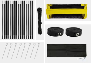 4 vie di <span class=keywords><strong>pallavolo</strong></span> regolabile altezza quattro quadrati di <span class=keywords><strong>pallavolo</strong></span> gioco di <span class=keywords><strong>pallavolo</strong></span> netto altezza Badminton <span class=keywords><strong>Set</strong></span> netto per la spiaggia del cortile - Product Image 4