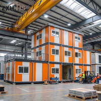 Maison préfabriquée en conteneur plat pour abri d'urgence et bureau temporaire