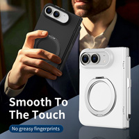 Étui de téléphone magnétique avec support rotatif à 360° et protection d'écran pour iPhone, protection de charnière double, coque antichoc avec S Pen