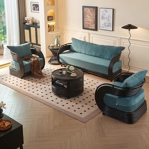 Canapé <span class=keywords><strong>en</strong></span> tissu tissé <span class=keywords><strong>en</strong></span> <span class=keywords><strong>rotin</strong></span> pour <span class=keywords><strong>petit</strong></span> appartement <span class=keywords><strong>salon</strong></span> balcon solarium décontracté maison d'hôtes - Product Image 3