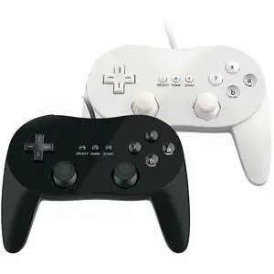 בקר משחק קווי קלאסי עבור Wii שלט למשחק ג'ויסטיק Pro Joypad תואם NS Wii/Wii U