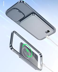 Ultra-thin 5000/10000mAh Magnetic Power Bank For Cellphone Watch Earbuds Small Display External Battery Charger With Magnet - Product Image 2