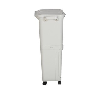 Poubelle de tri à double couche T6pc 48L pour cuisine, séparation des déchets secs et humides, avec roulettes, utilisation intérieure - Product Image 3