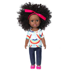 Muñecas de Vinilo de Alta Calidad al por Mayor para Niños, Muñeca Negra Africana Personalizada con Muñeca Americana de Goma - Product Image 3