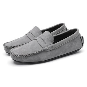 Chaussures pour hommes cousues à la main, en cuir velours, antidérapantes, semelle souple, faciles à enfiler et à retirer, chaussures <span class=keywords><strong>bateau</strong></span> pour affaires, loisirs et trajets quotidiens - Product Image 6