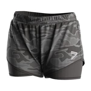 Shorts Deportivos 2 en 1 para Mujer, de Malla, con Forro de Spandex, de Secado Rápido, para Entrenamiento y Gimnasio - Product Image 1