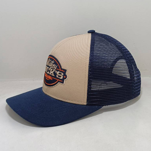 OEM Custom Woven <b>Patch</b> Logo Trucker Hat High Quality 6 Panel Mesh <b>Back</b> Sport Cap Vietnam Factory Summer Style-Adjustable - Product Image 1