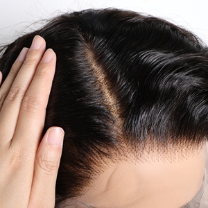 Prix de <span class=keywords><strong>gros</strong></span> Perruques en cheveux humains 100% naturels, densité 200%, double tirage, bouclées, sans colle, avec dentelle frontale - Product Image 2