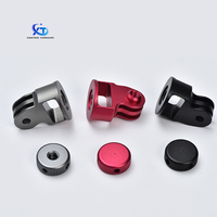 Piezas de montaje de adaptador de trípode de aleación de aluminio de acero inoxidable duradero mecanizado CNC de precisión personalizado