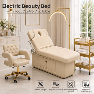 Fauteuil-lit <span class=keywords><strong>de</strong></span> salon <span class=keywords><strong>de</strong></span> beauté, <span class=keywords><strong>table</strong></span> <span class=keywords><strong>de</strong></span> soin du visage, lit esthétique électrique, mobilier <span class=keywords><strong>de</strong></span> salon <span class=keywords><strong>de</strong></span> beauté, chaise longue chauffante pour <span class=keywords><strong>massage</strong></span> et soins cosmétiques - Product Image 2