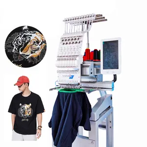 Yonthin Mini Multi 9/12/15 Needle Computerized Single Head Garment Embroidery Machine Price