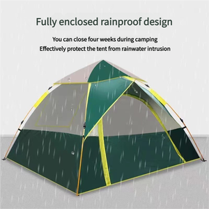 <span class=keywords><strong>Tente</strong></span> de camping portable ultra légère à ouverture automatique à deux portes et deux fenêtres en matériau Oxford de haute qualité pour toutes les saisons - Product Image 5