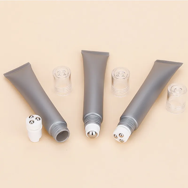 20g Hot Sell Cosmetics Tube PE Soft Tube Eye Cream Packaging Container Roll Ball Plastic Tube for skincare