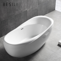 Baignoire autoportante en acrylique de luxe BESILl 1300 mm pour adultes