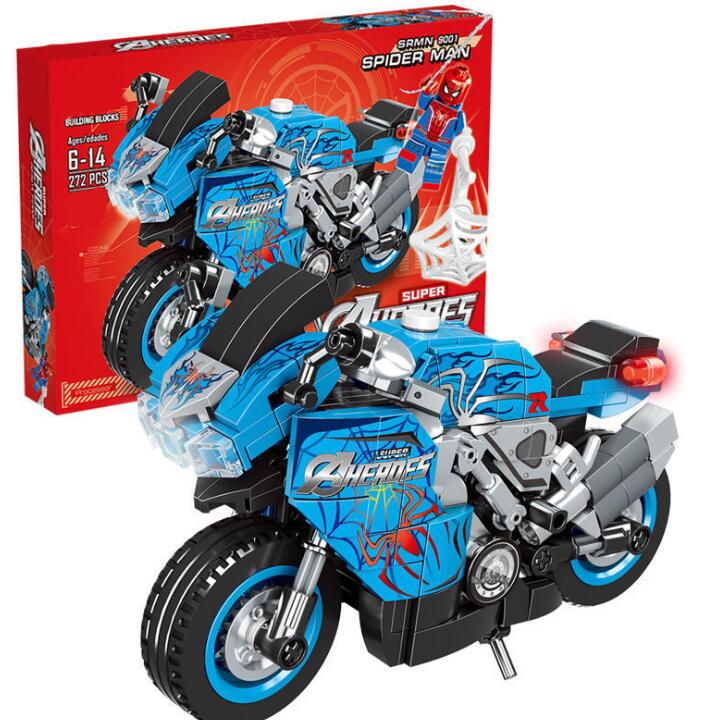 Wholesale cheap high quality adult children's puzzle toy motorcycle locomotive model children's puzzle assembly toy boy gift