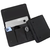Housse de protection pour ordinateur portable et accessoires, en nylon imperméable, antichoc, multi-poches, avec logo personnalisé