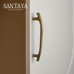 Santaya Solid Antiek Geborsteld Messing Handgrepen Keuken Kastgrepen Slaapkamer Garderobe Ladeknoppen Meubelgrepen - Product Image 4