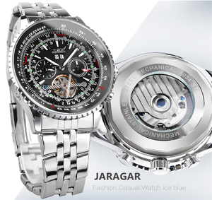 Montre Homme Mécanique Automatique Jaragar Tourbillon Chronographe 50mm Surdimensionnée Date Automatique Évidée Luxueuse – Meilleures Ventes - Product Image 6
