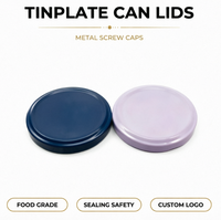 Tarros de Almacenamiento de Alimentos de Metal y Vidrio con Patrón Personalizado de Fábrica, 43mm 70mm, Tapas de Hojalata a Prueba de Fugas, a Prueba de Niños, Ecológicas y de Grado Alimenticio
