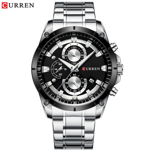 CURREN Luxury Men's Steel Watch Japanese Quartz Technology Waterproof Business Wristwatch <b>Nightlight</b> Calendar - Product Image 2