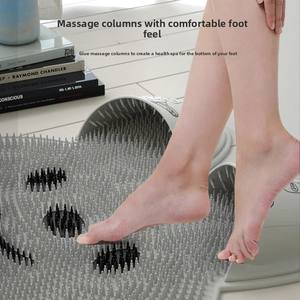 Rabbit Bathroom <b>Shower</b> Anti Slip Mat, Circular Massage <b>Foot</b> Mat, Back Suction Cup,<b>Foot</b> <b>Scrubber</b>, Back <b>Scrubber</b>, Anti Fall Device - Product Image 3