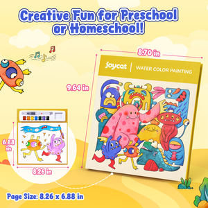 Libro de Pintura de Acuarelas Portátil Joycat, Libro para Colorear con Pincel, <span class=keywords><strong>Monstruos</strong></span>, Diversión Creativa para Preescolar y Educación en el Hogar - Product Image 5