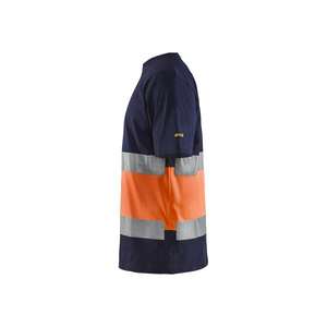 BLAKLADER-Camiseta Hi-Vis 338710308853S Azul marino/Naranja-EAN 7330509616260 ROPA DE TRABAJO DE LA HI-VIS - Product Image 4