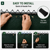 Écran d'intimité pour terrain de tennis, pare-vent robuste en maille pour clôture sportive et protection des terrains