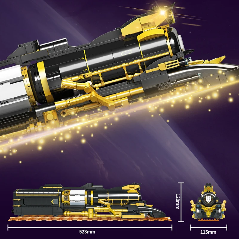 Jie Star 58113 - Creativity Space Train Model Bricks