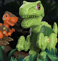 Kit de construction de dinosaures en plastique à assembler soi-même – Jouet éducatif créatif pour collection de distributeurs
