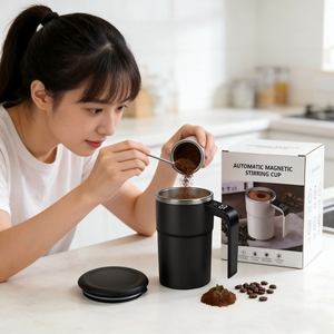 แก้วชงกาแฟ<span class=keywords><strong>นม</strong></span>เชคสุญญากาศสแตนเลส 304 ขนาด 380 มล. พร้อมระบบวัดอุณหภูมิอัจฉริยะและระบบผสมอัตโ<span class=keywords><strong>นม</strong></span>ัติอเนกประสงค์ - Product Image 2