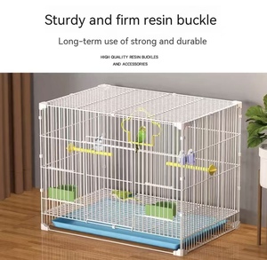 Jaula para Loros - Jaula de Cría de Aves con Sistema de Seguridad Especial para Loros, <span class=keywords><strong>Cuervos</strong></span> y Fénixes, Material Plástico, Uso Doméstico, Tamaño Grande - Product Image 2