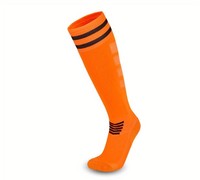 Chaussettes de compression personnalisées en polyester et nylon pour football, soccer, escrime, avec logo personnalisé, au-dessus du genou