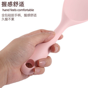 Cuchara de silicona para arroz con cobertura completa, para olla arrocera, uso doméstico, multiusos - Product Image 1