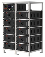 Rak modul baterai tegangan tinggi terpasang lifepo4 baterai 384V 100kwh sistem penyimpanan energi surya