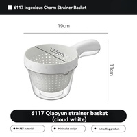 Bol égouttoir multifonctionnel portable avec fonction de stockage séparé de l'eau pour le rinçage des ingrédients à côté de l'évier