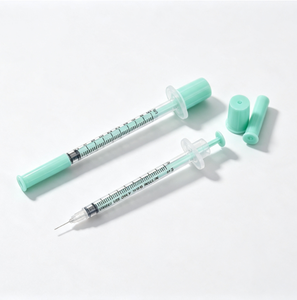 Seringues à insuline de sécurité CE ISO13485 0,5 ml/1 ml, violettes et orange avec <span class=keywords><strong>aiguille</strong></span>, pour usage domestique et hospitalier - Product Image 4