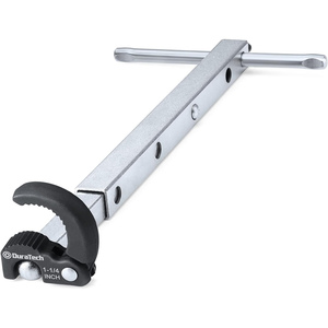 Telescoping <b>Basin</b> <b>Wrench</b> <b>Wrench</b>, <b>Adjustable</b> 3/8'' to 1-1/4'' Capacity Jaw with 10" 17" Extendable Handle for Tight Space - Product Image 1