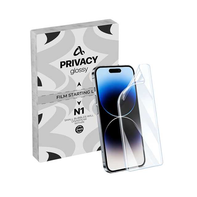 Anti-spying Film for Smartphone Premium TPU PRIVACY Screen Protector for iPhone 15 Pro Max/15/16 Pro Max/16/17 Pro Max/17