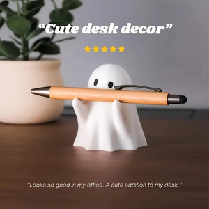 Portalápices Decorativo de Resina con Diseño de Fantasma, Multifuncional y Adorable para el Hogar, la Oficina o el Escritorio, con Estilo Romántico - Product Image 4