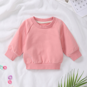 低MOQオーガニックコットン スパンデックス フレンチテリー ベビー トップス ベビーTシャツ スウェットシャツ CPC認証 ベビーカジュアルプルオーバー - Product Image 2