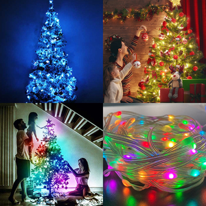 Thông minh <span class=keywords><strong>RGB</strong></span> <span class=keywords><strong>pixel</strong></span> đèn kỳ nghỉ-5V kỹ thuật số 15 nút/M, 16 presetmodes cho lò sưởi mantel & cửa sổ trang trí - Product Image 6