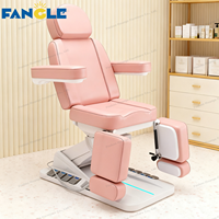 Lujo Rosa 3/4 motores Spa tatuaje Facial cama de masaje multifuncional cama de pestañas cama de belleza eléctrica