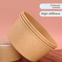 Vente en gros Bol en papier kraft jetable biodégradable Boîte à salade fast-food à emporter Bento Liner Egg Sushi Assiette de riz