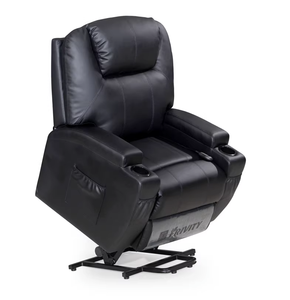 Poltrona Reclinabile Girevole con Sollevamento e <span class=keywords><strong>Dondolo</strong></span> in Pelle, Singola, Manuale o Elettrica, per Anziani, Colore Personalizzato, Moderna, per Soggiorno, Casa, Ufficio o Hotel - Product Image 2