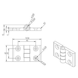 45 मिमी 45 3193 मीटर 45k cnc का निर्माण एल्यूमीनियम हिंज बनाने वाली मशीन की गर्म बिक्री - Product Image 3