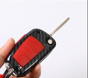 Fiber De carbone Voiture Télécommande Pli Clé Housse Coque pour <span class=keywords><strong>Audi</strong></span> A1 S1 A3 S3 8P 8V <span class=keywords><strong>RS</strong></span> 3 A4 B6 B7 A6 S6 C6 Q2 Q3 8U Q7 R8 <span class=keywords><strong>TT</strong></span> S <span class=keywords><strong>RS</strong></span> - Product Image 5